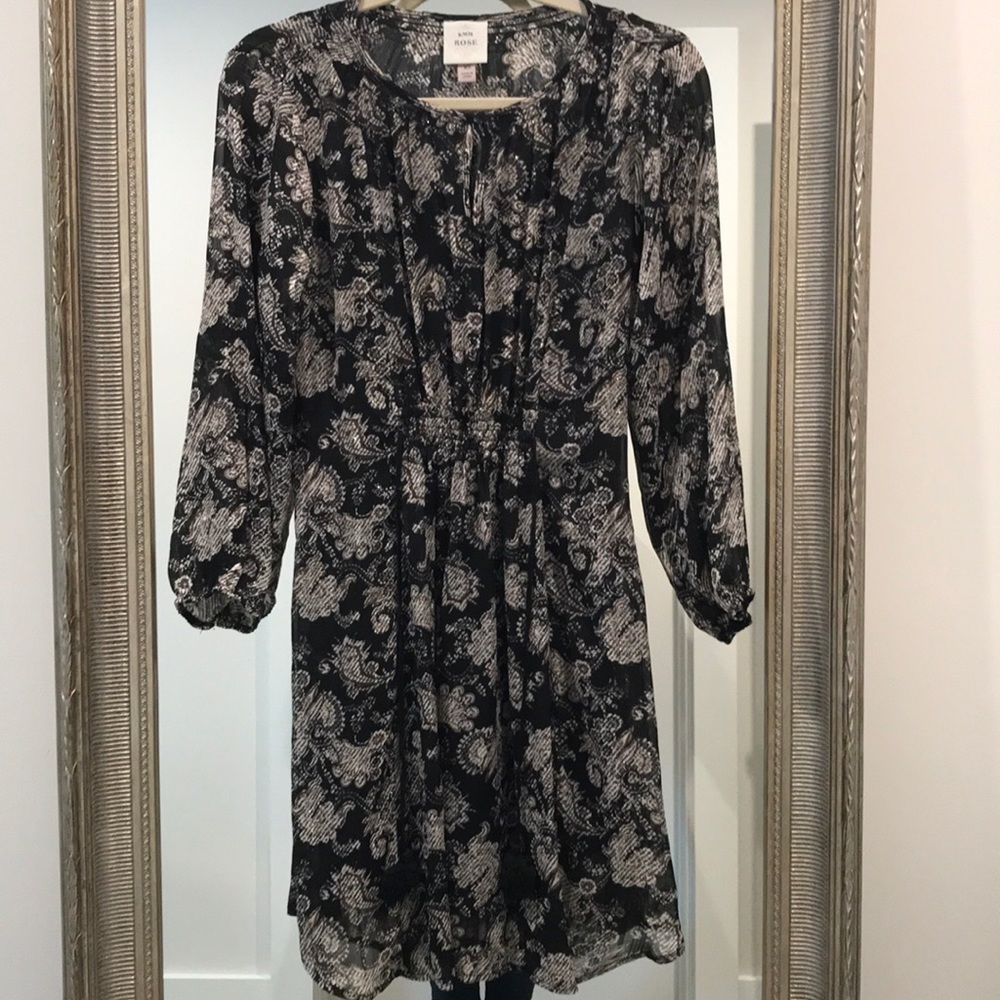 💙Knox Rose Black print dress💙